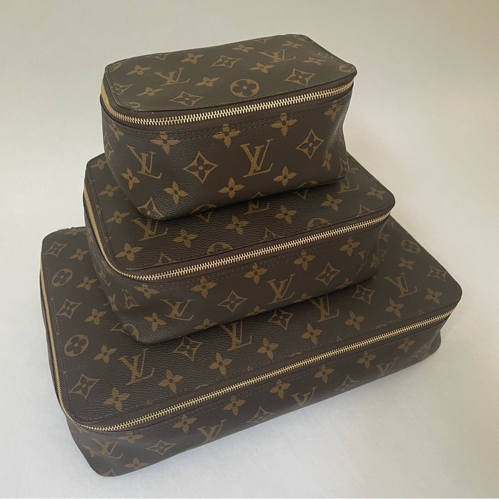 Louis Vuitton Classic Monogram Packing Cubes-  Complete set!